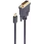 Vaizdo kabelio adapteris ShiverPeaks BS10-55045, 3 m, Mini DisplayPort → DVI-D