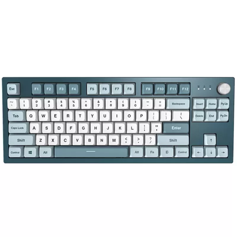 Montech MKey TKL klaviatūra žaidimams USB tamsiai pilka, šviesiai mėlyna, balta