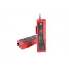 LANBERG kabelių testeris NT-0501 — RJ-11/RJ-12/RJ-45, iki 250 m, įmontuota baterija, LED indikatoriai, juodas
