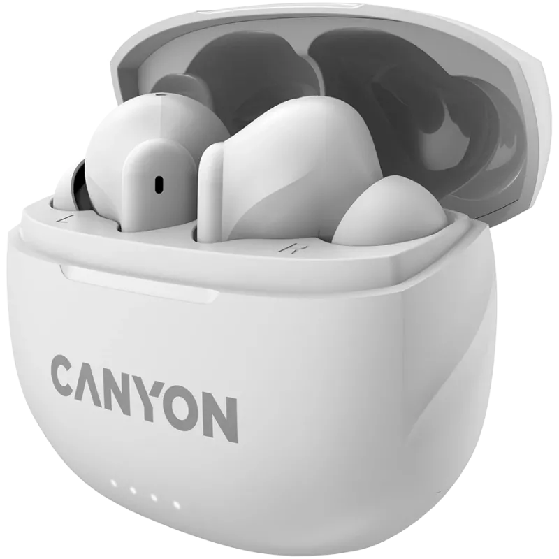 Belaidės ausinės Canyon CNS-TWS8W Baltos
