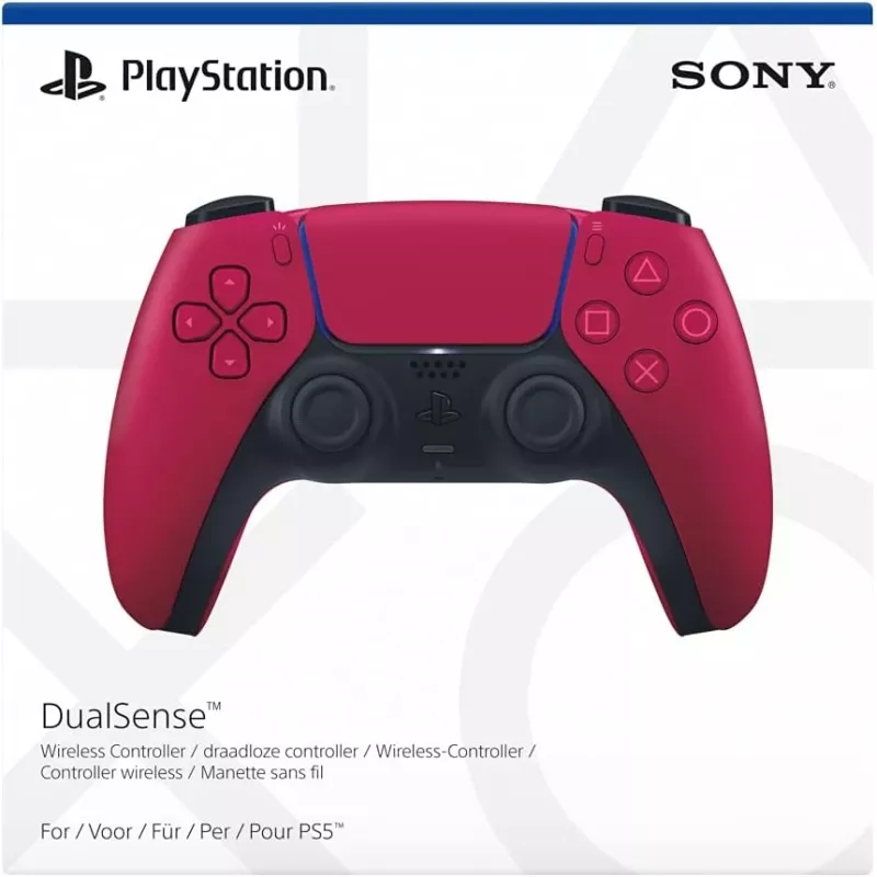 Valdiklis Sony DualSense v3 Raudonas – Bluetooth/USB, USB-C, įmontuota baterija, PS5, 160×106×66 mm