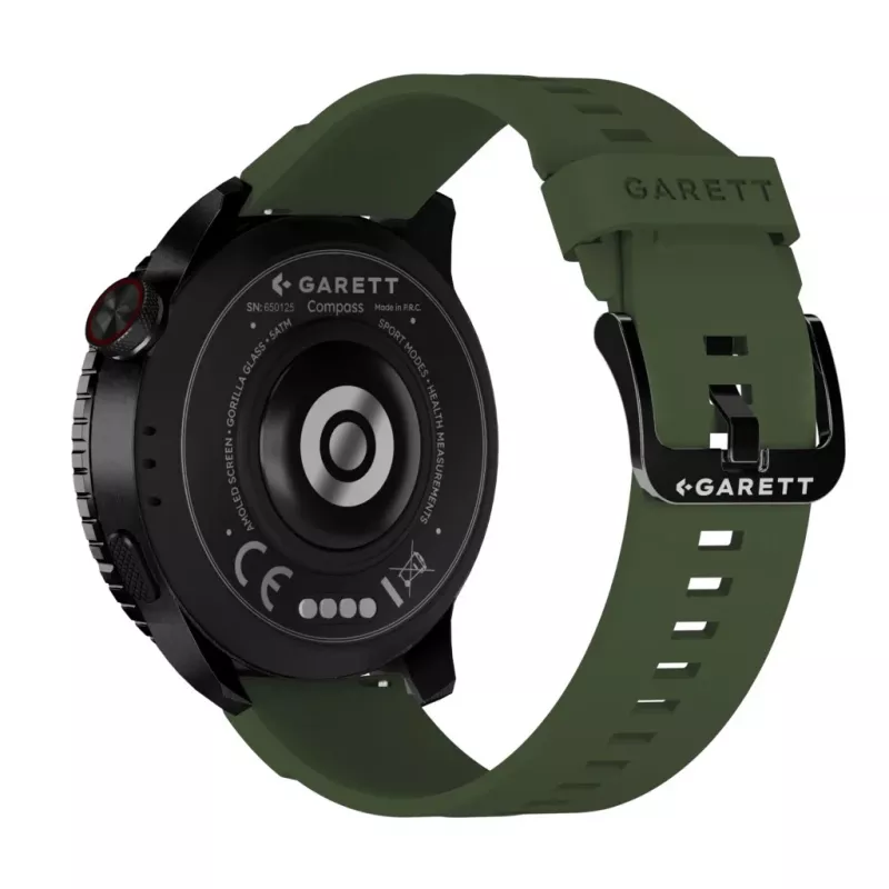 Išmanusis laikrodis Garett Compass GPS juodas