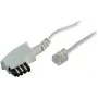 S/CONN 3m TAE-F – RJ11 baltas ShiverPeaks TC 70043-W telefono laidas
