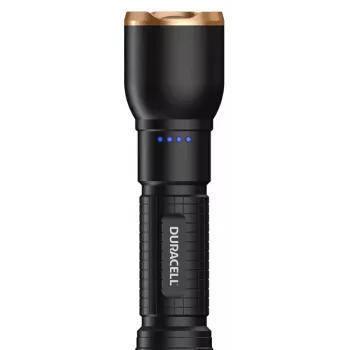 Duracell DF2500R juodas, nešiojamas įkraunamas žibintuvėlis