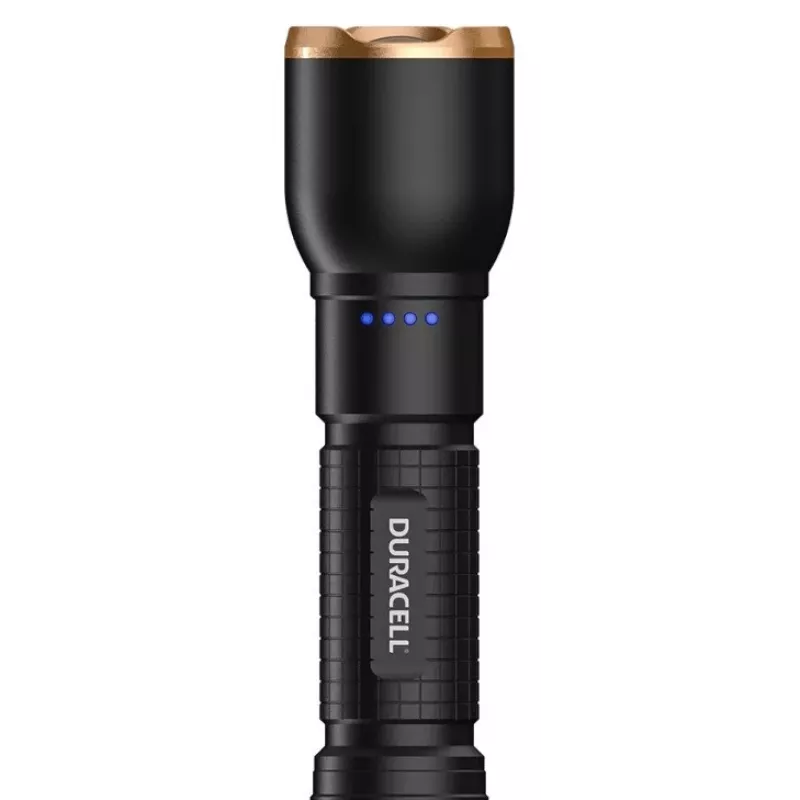 Duracell DF2500R juodas, nešiojamas įkraunamas žibintuvėlis