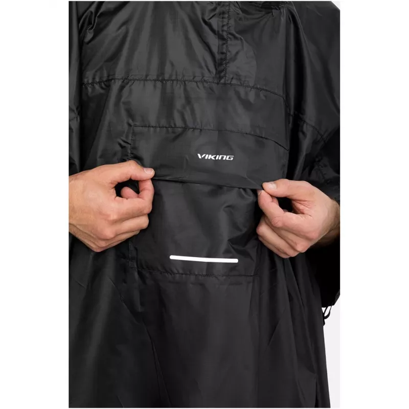 Lietaus pončas suaugusiems VIKING Vesper Backpack Black UNI