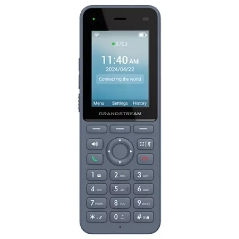 IP telefonas Grandstream Networks WP8256 antracitas 3 linijos LCD Wi-Fi
