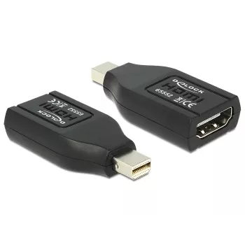 DeLOCK vaizdo / garso adapteris HDMI (moteriška) – Mini DisplayPort (vyriška) juodas (65552)
