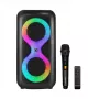 Nešiojamas muzikos centras MANTA SPK0401B100 Bluetooth garsiakalbis, 100 W didžiausia galia, FM radijas, karaokė, įmontuota baterija, X-BASS