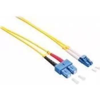 LogiLink šviesolaidinis jungiamasis laidas LC/UPC (M) – SC/UPC (M) 1 m, vienmodis, duplex, 9/125 µm, OS2, halogeninis, geltonas