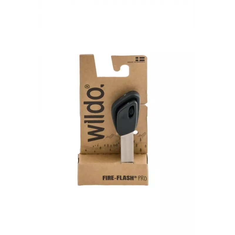 Wildo Fire-Flash Pro Large kibirkštinis gaisro uždegiklis, feroceris, 76,2 mm, 29 g, juodas