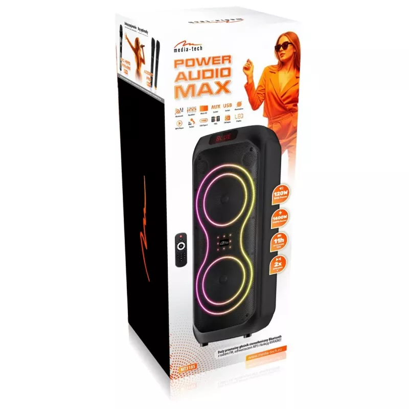 Nešiojamas garsiakalbis POWER AUDIO MAX MT3185