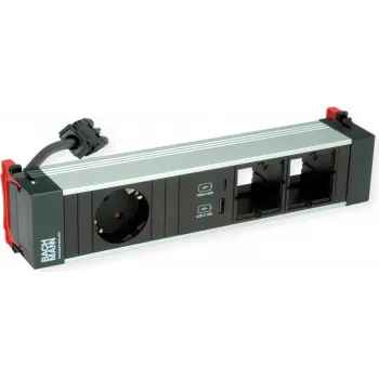 Bachmann Power Frame 916.0572 Vidutinis maitinimo modulis 1x CEE7/7 2x CM 1x USB