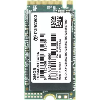 Transcend MTE470A - SSD - 256 GB - vidinis - M.2 2242 - PCIe 3.0 x4 (NVMe)