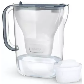 BRITA vandens filtro ąsotis Style Essential Graphite su 4 MAXTRA Pro filtrais, 2,4 L talpa, 1,4 L filtruoto vandens