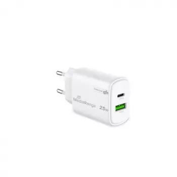 Maitinimo adapteris USB/USB-C 25W/FAST MRMA112-2 Mediarange