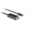 Vaizdo kabelio adapteris Lanberg CA-CMHD-10CU-0018-BK 1,8 m USB Type-C į HDMI