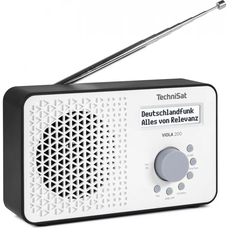 TECHNISAT VIOLA 200 balta/juoda HD DVB‑S2 imtuvas