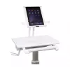 Ergotron Tablet Cart SV10 – vežimėlis planšetei / klaviatūrai, metalas, baltas, aliuminis, iki 30,5 cm (12 inch)
