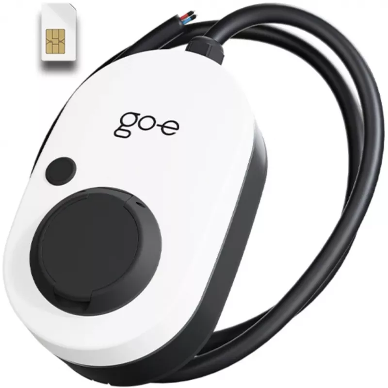 Kroviklis GO-E Gemini 2.0, 22 kW (32A 3 fazės), Wallbox Baltas/juodas, be kabelio, 4G/LTE