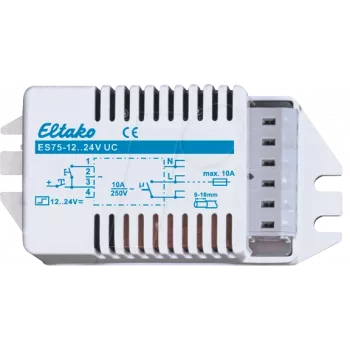 Eltako ES75-12..24V UC impulsinė relė (V)1S šviestuvams n.potencialiai 10A 60100055