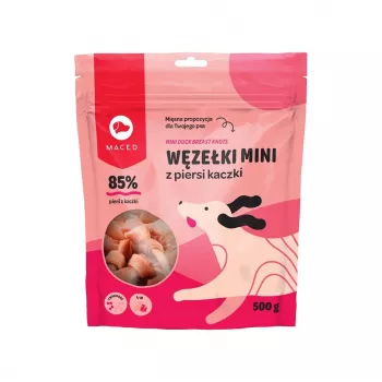 MACED Mini anties krūtinėlės mazgeliai – šunų skanėstas – 500g