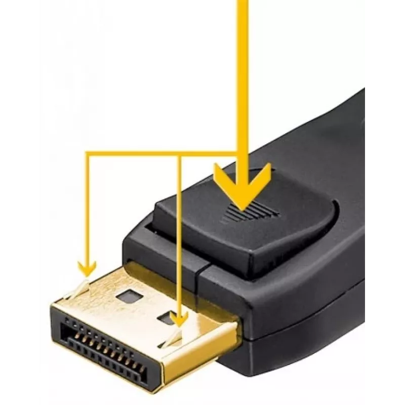 Goobay DisplayPort 1.4 kabelis, 5 m, 32,4 Gbit/s, 8K@60Hz / 4K@240Hz