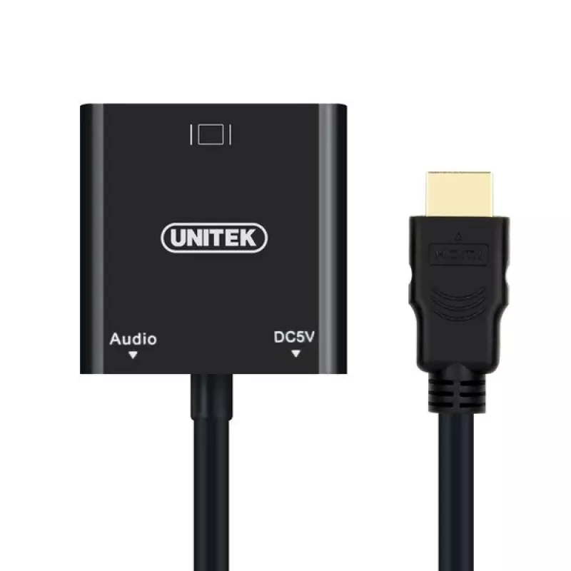UNITEK Y-6333 adapteris HDMI į VGA su 3,5 mm garso išvestimi
