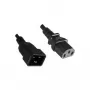 Microconnect PE030620 maitinimo ilginimo laidas 2 m C13 kištukas C20 lizdas juodas
