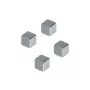 Franken HMN1010 magnetinė lenta – neodimio magnetų rinkinys 4 vnt., 10×10×10 mm, sidabrinis