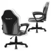 Žaidimų kėdė vaikams Huzaro HZ-Ranger 1.0 Gray tinklelis, pilka ir juoda