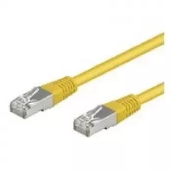 Wentronic Goobay CAT 5e Patch laidas, F/UTP, geltonas, 1 m - CCA vario mišinys (50165)