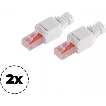 Tinklo kištukas ShiverPeaks 75011-2 Cat.6 beįrankis RJ45 jungtis Ethernet kabeliams