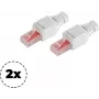 Tinklo kištukas ShiverPeaks 75011-2 Cat.6 beįrankis RJ45 jungtis Ethernet kabeliams