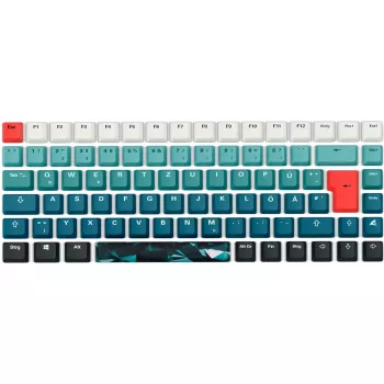 Žaidimų klaviatūra Sharkoon SKILLER SGK50 S3 Design Bundle D1 pilkai-žalia raudona – laidinė, kompaktiškas išdėstymas