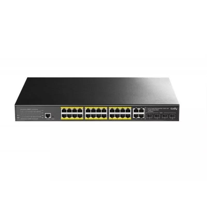 Valdomas jungiklis Cudy GS2028PS4 L2 Gigabit Ethernet 24 prievadai PoE