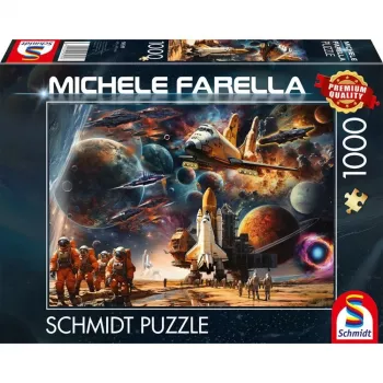 Dėlionė Schmidt Spiele Michele Farella 1000 dalių – Kosminė kelionė
