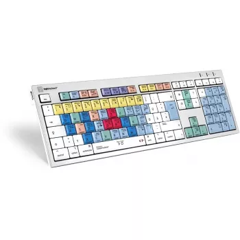 Logickeyboard LKB-CBASE-CWMU-DE klaviatūra, USB, QWERTZ, vokiškas išdėstymas, įvairiaspalvė
