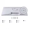 JAPANNEXT JN-IPS270WQHD75F-C65W-HSP-W 27 colių WQHD monitorius, IPS, 2560x1440, 75 Hz, AMD FreeSync, HDMI, DisplayPort
