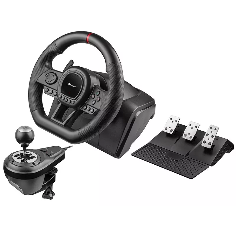 Tracer SimRacer Manual Gearbox 6in1 vairas su pedalais ir pavarų svirtimi, PC/PS4/PS3/Xbox One/Xbox 360/Switch