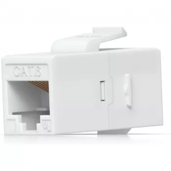UBIQUITI CAT6 KEYSTONE COUPLER, 12 VNT. PRAĖJIMO CAT6 KEISTONO JUNGTIS, SKIRTA NUTRŪKSTAMIEMS ETHERNETO KABELIAMS BE TRŪKUMŲ SUJUNGTI