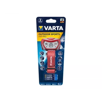 Galvos žibintuvėlis Varta Outdoor Sports H20 Pro pilka raudona