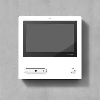 Siedle BVPC 850-0 W 17,8 cm (7 colių) jutiklinis vidaus monitorius baltas 20-30 V AC/DC