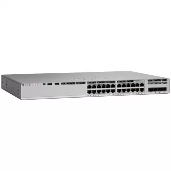 Cisco C9200L-24PXG-4X-E valdomas Layer 3 jungiklis, 24 prievadai (8xMultigigabit, 16x1G), 4x10G, PoE+, Network Essentials