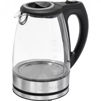 Elektrinis virdulys CLATRONIC WKS 3744 G — 1,7 l, 2200 W, nerūdijantis plienas/plastikas, vandens lygio indikatorius