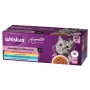 Šlapias kačių ėdalas WHISKAS Aromatic selection Mix — 40 maišelių po 85 g, suaugusioms katėms, drėgnis 83,6%