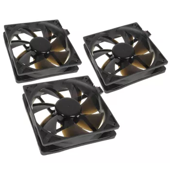 Kompiuterio korpuso ventiliatorius NoiseBlocker BlackSilentPro PLPS 120 mm, 1500 aps./min., 100 m³/h, 4,5 V, juodas