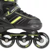 Nils Extreme NH18191 2IN1 riedučiai BLACK/LIME dydis M (34-38) su keičiamomis ledo ritulio pačiūžomis
