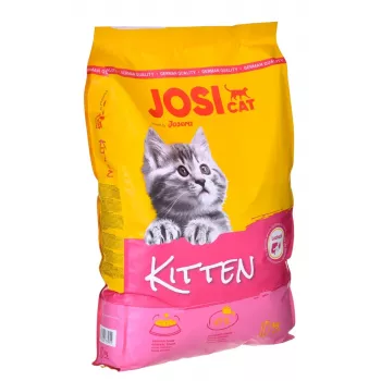 Sausas kačių ėdalas kačiukams JosiCat Kitten 10 kg – pilnavertė mityba augantiems kačiukams