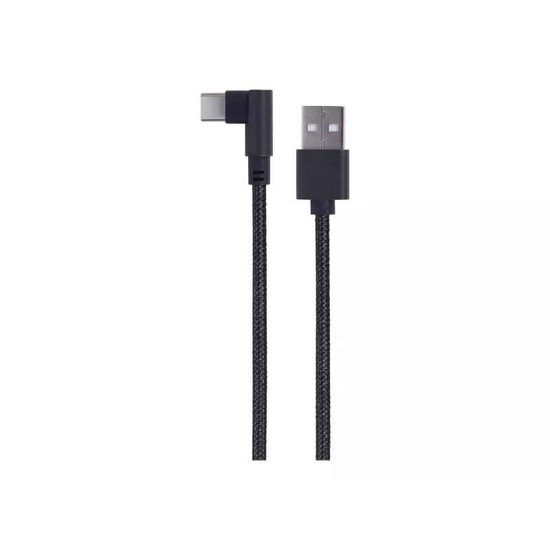 USB 2.0 laidinis kabelis USB-A (kampinis) į USB-C, 0,2 m, GEMBIRD CC-USB2-AMCML-0.2M